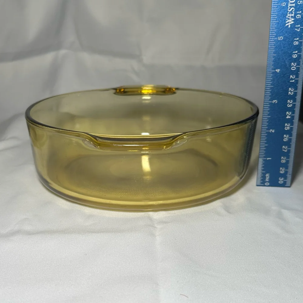 Vintage Pry-O-Rey Yellow Casserole Set